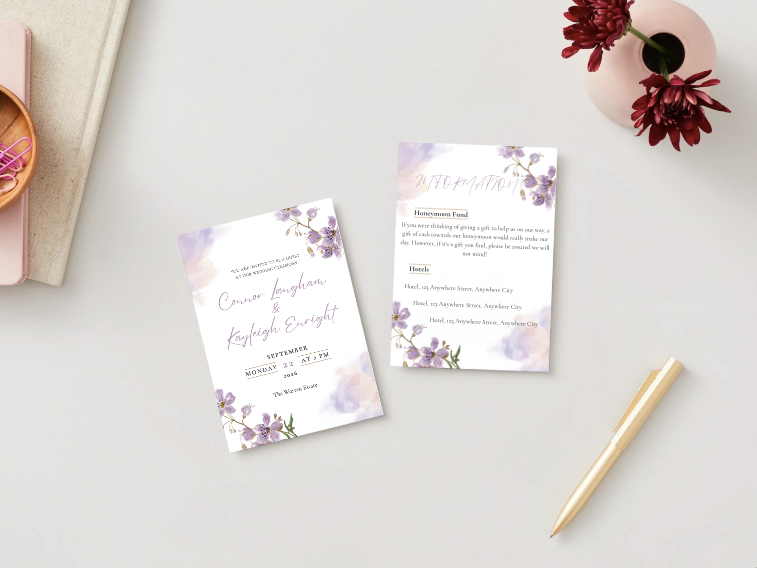 Personalised Wedding Invites