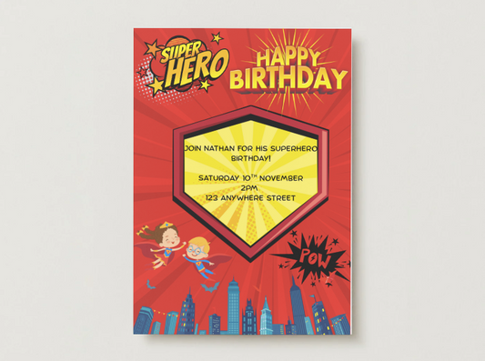 Children's Birthday Invites